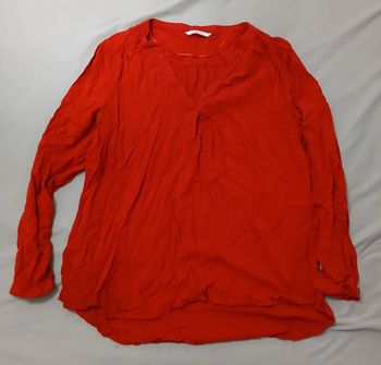 Blouse fine rouge camaïeu L