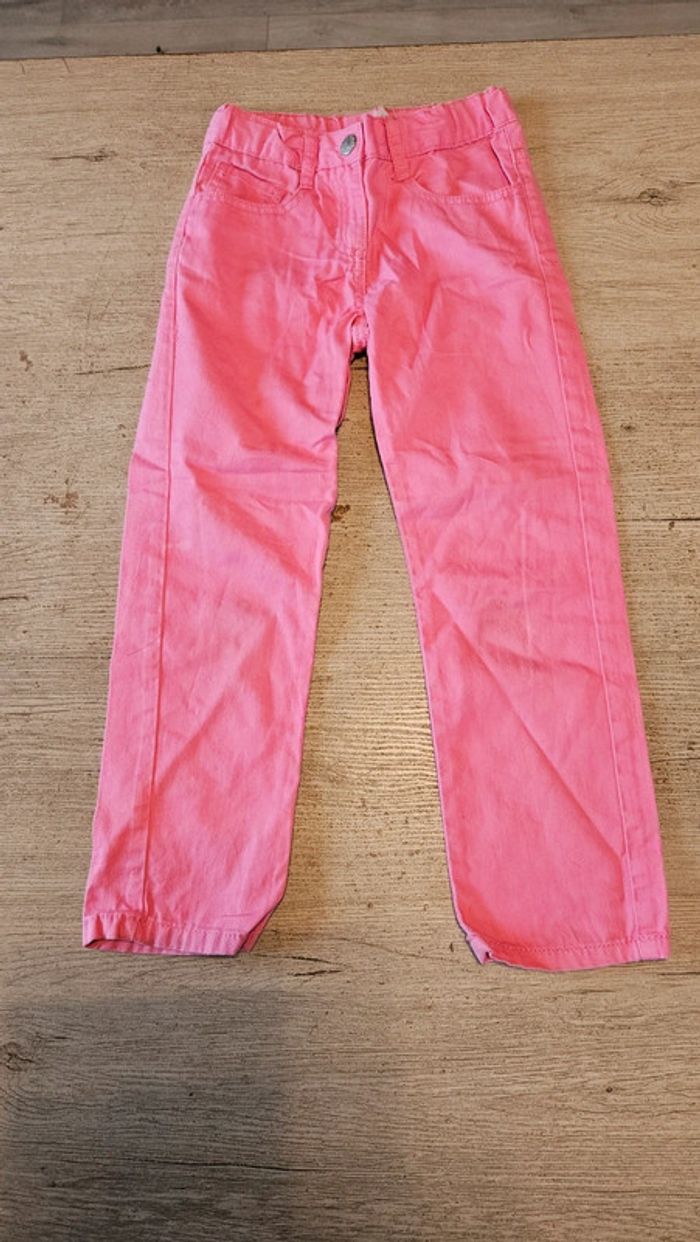 Pantalon rose léger, ajustable à la taille, Lupilu, 6 ans, peu mis