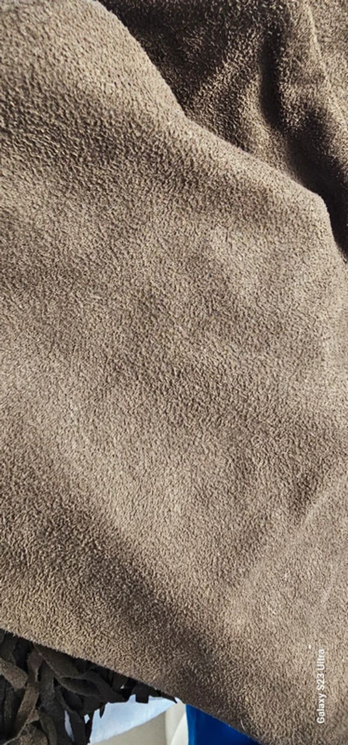 Jupe kaki Bershka frange taille M - photo numéro 3