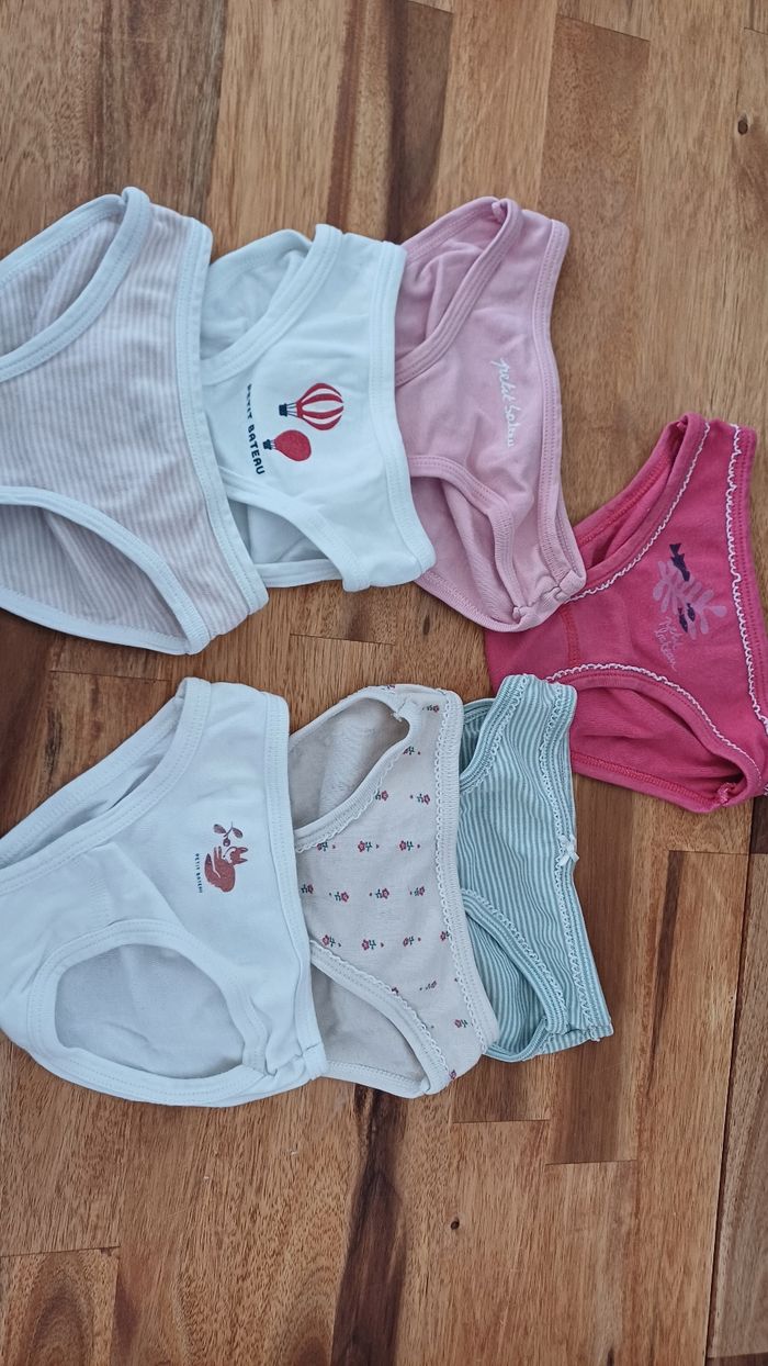 Lot 7 culottes petit bateau 2 ans