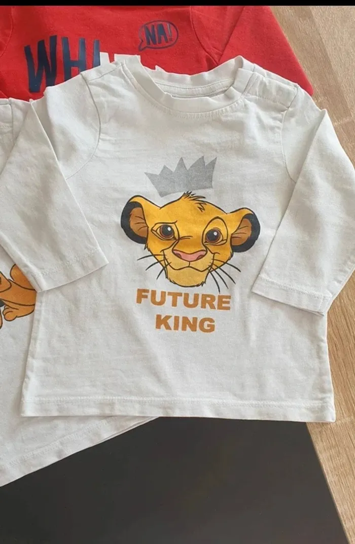 Lot de 7 tee-shirts manche longue 6 mois - photo numéro 3