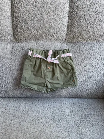 Short kaki avec bas festonné Obaïbi