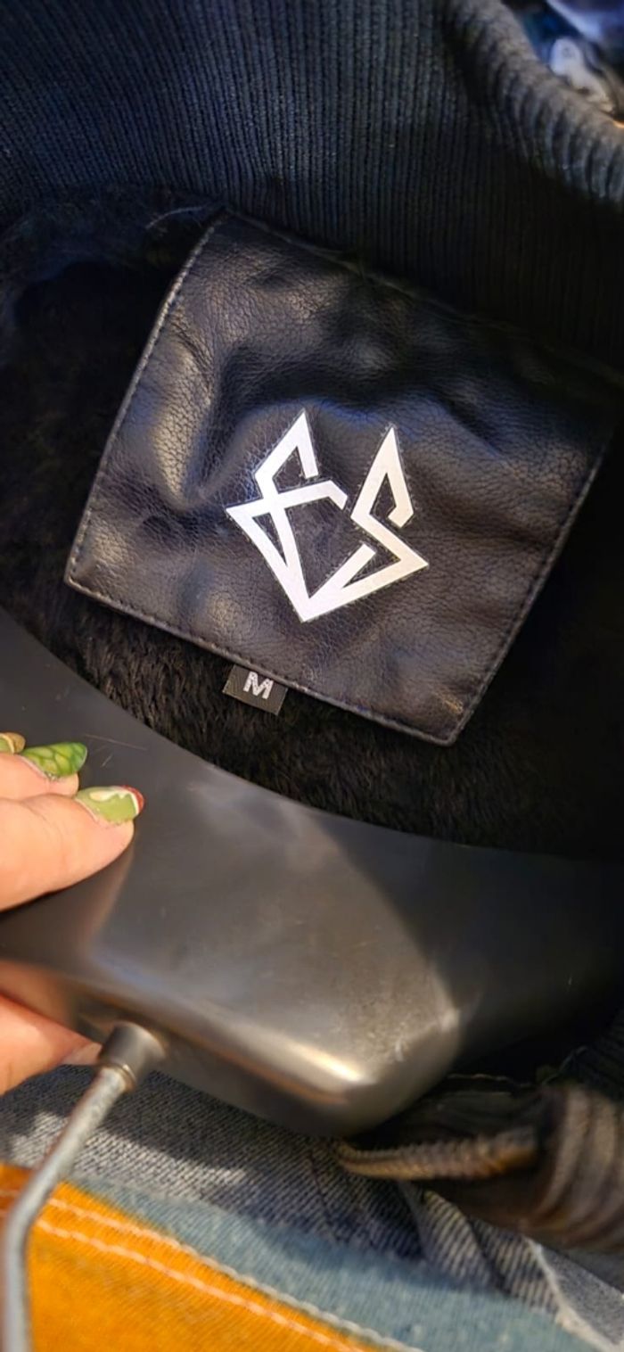 Blouson simili cuir noir - photo numéro 4