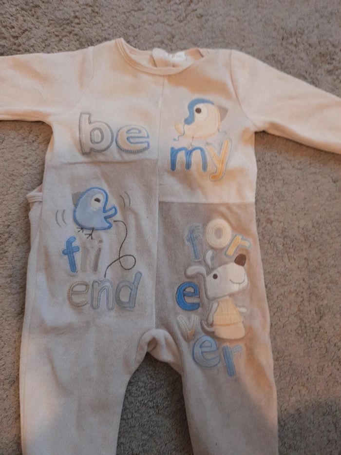 Pyjama 6 mois velours - photo numéro 2