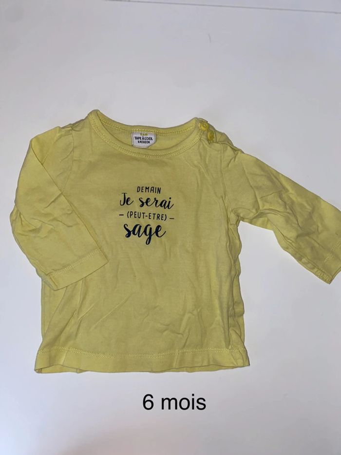 Tee shirt 6 mois