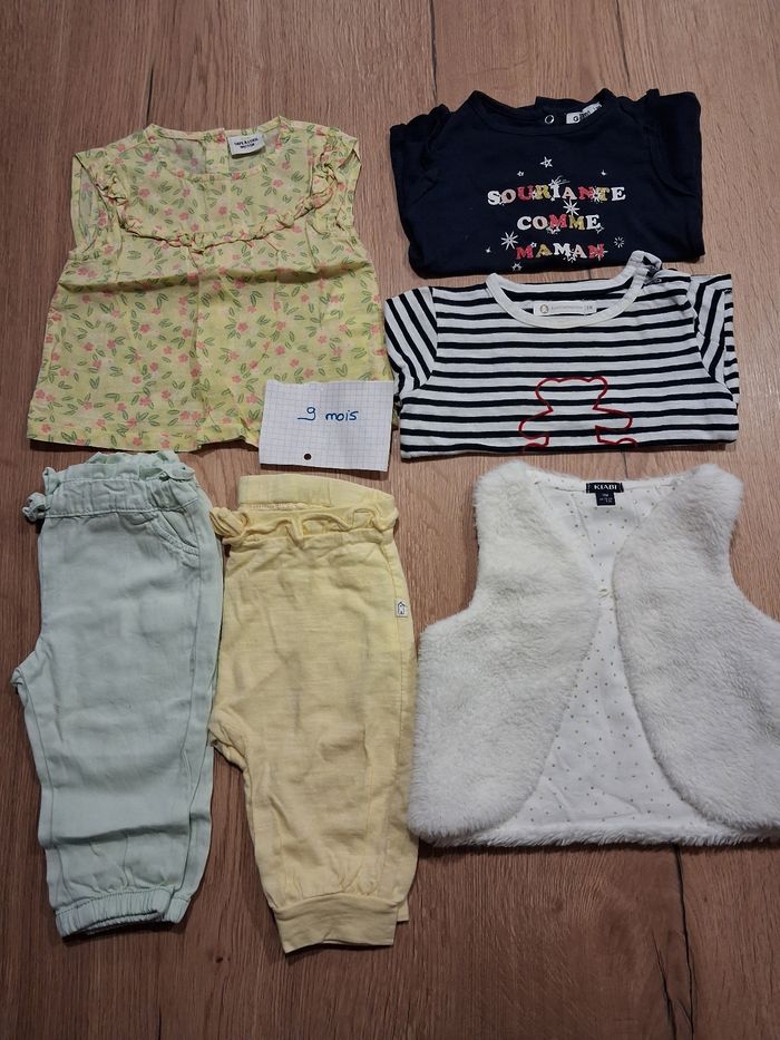 Lot vêtements fille 9 mois - photo numéro 2
