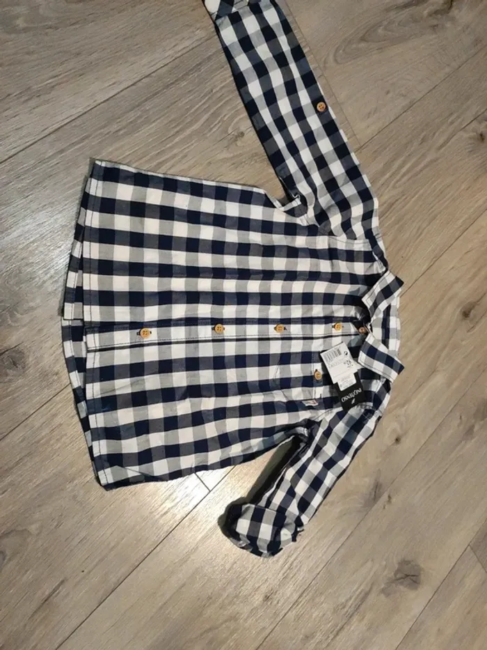 Veste carreaux bleu 2 ans - photo numéro 2