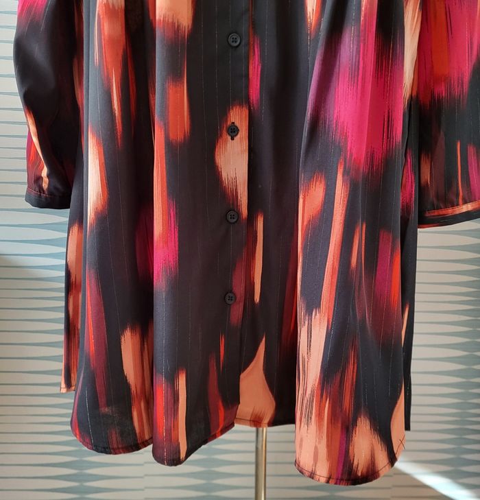 Robe chemise imprimée taille XL By One by Loïcia Curve neuve avec étiquette - photo numéro 3
