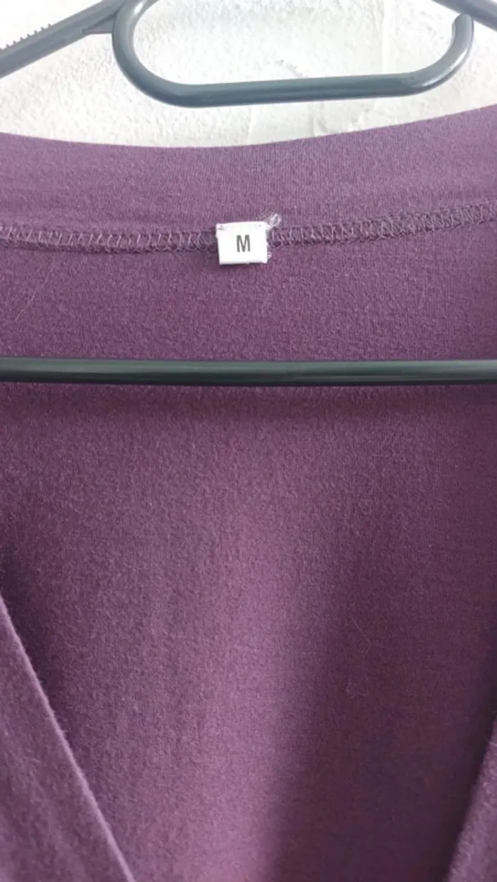Robe violette à manches longues Taille M - photo numéro 4
