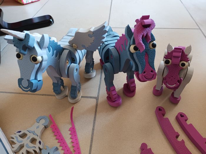 bloco chevaux et licorne