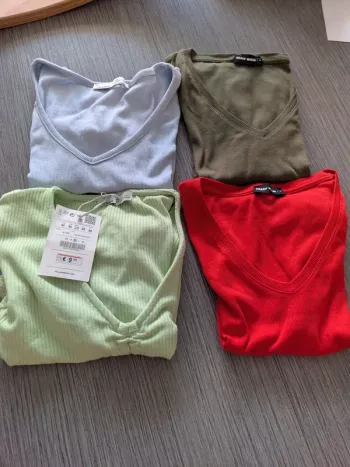 Lot de 4 top crops