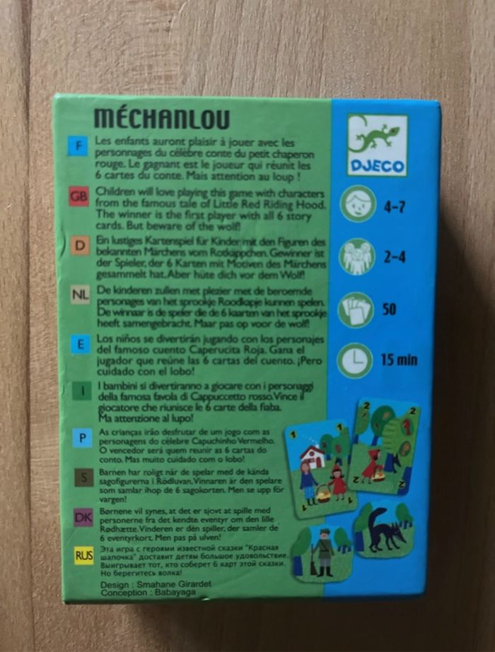 Jeu de cartes Méchanlou Djeco 4-7 ans - photo numéro 2