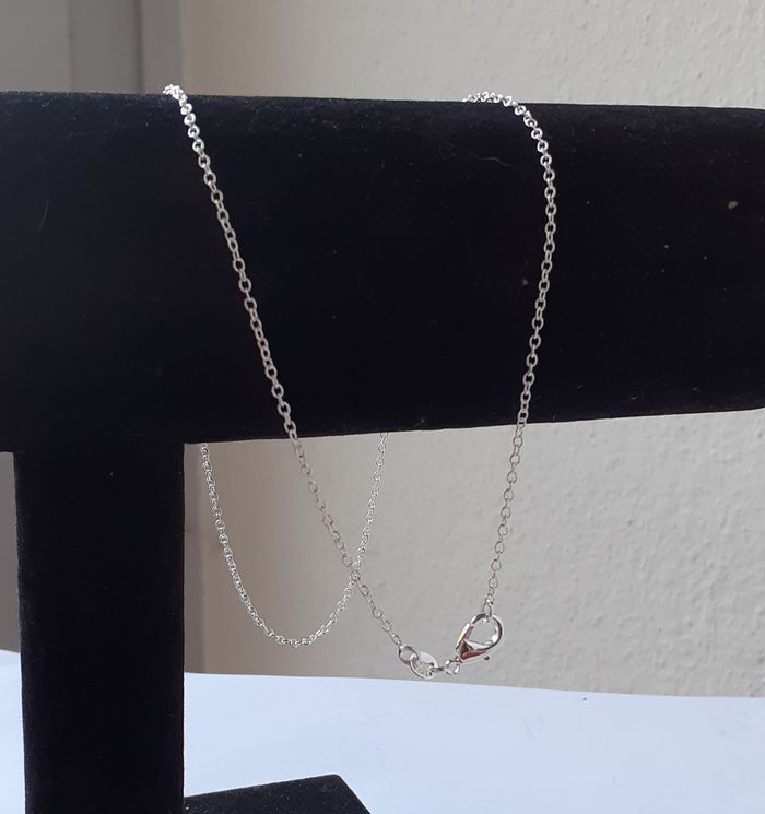 collier chaine fine en argent 925 longueur 50 cm - photo numéro 2