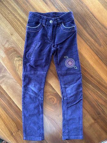 Jeans pantalon velour fille orchestra 7 ans taille ajustable élastique
