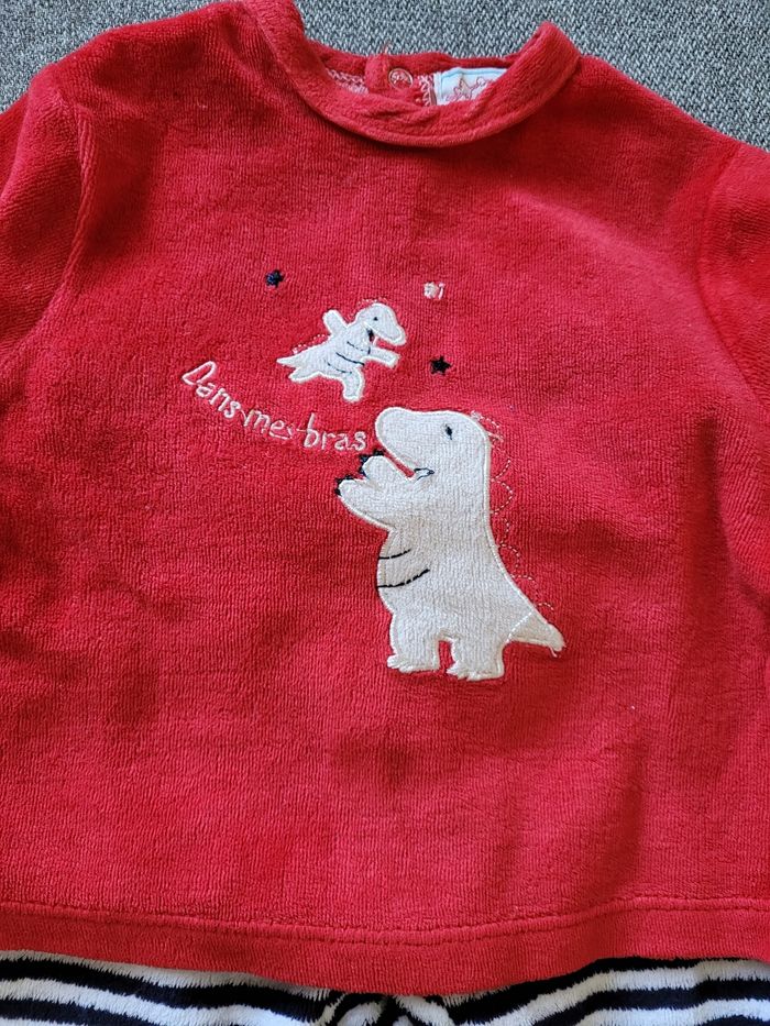 Pyjama 2 pièce velour - photo numéro 2