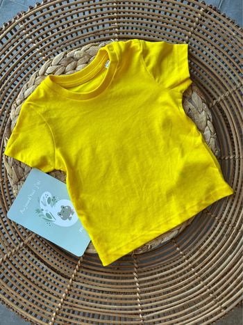 T-shirt jaune 6-12 mois neuf