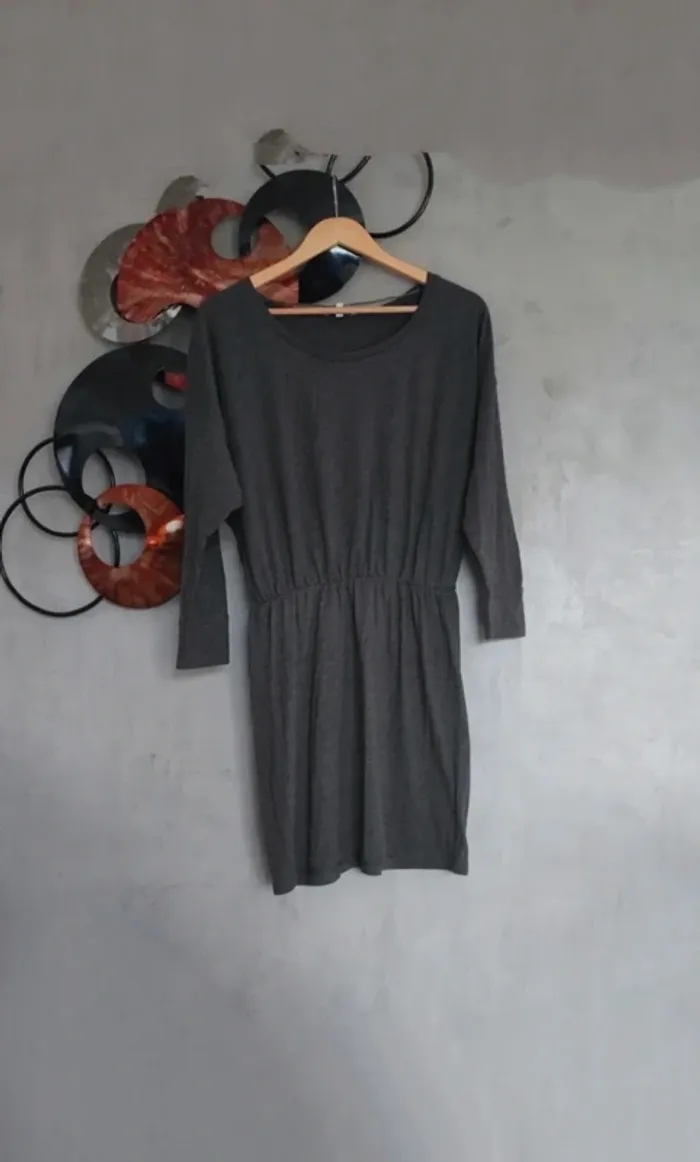 Robe casual gris anthracite La Halle