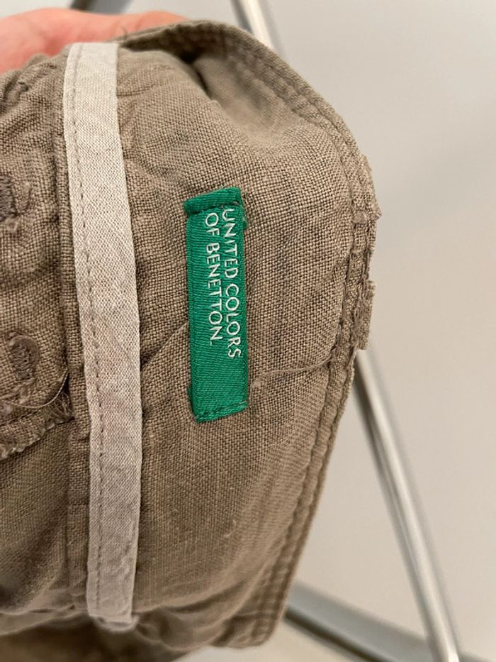 Jupe droite kaki 36 Benetton - photo numéro 3