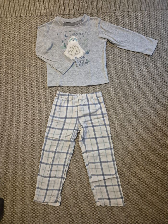 Pyjama mixte paresseux - 4 ans - photo numéro 2