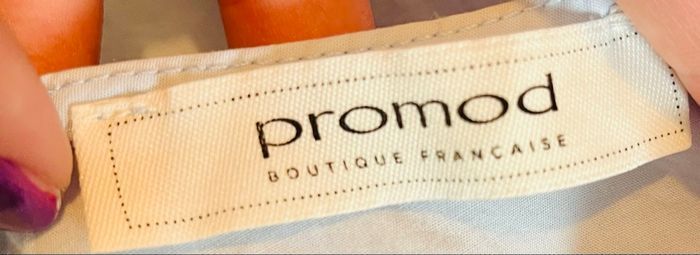 Top bleu clair Promod avec lien à nouer - Taille 34 - Très bon état - photo numéro 5