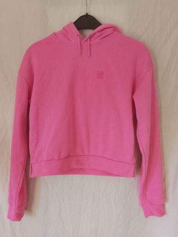 Sweat à capuche rose