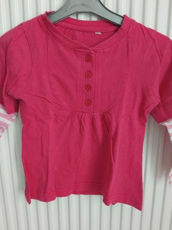 T shirt manches longues fille 3 ans - photo numéro 3