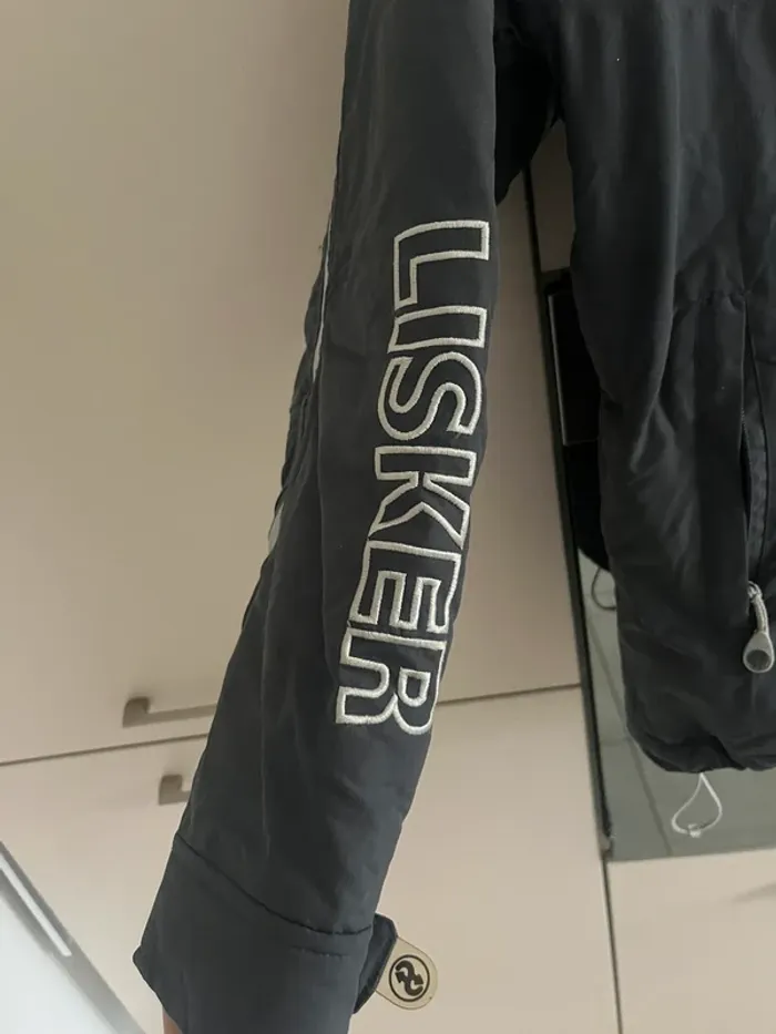 Manteau de ski femme taille M Lisker gris rose rouge - photo numéro 4