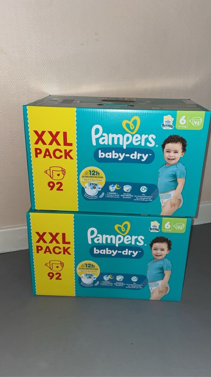 2pack XXL de couches Pampers taille 6