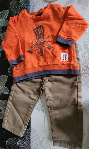 Ensemble pull jean 6 mois