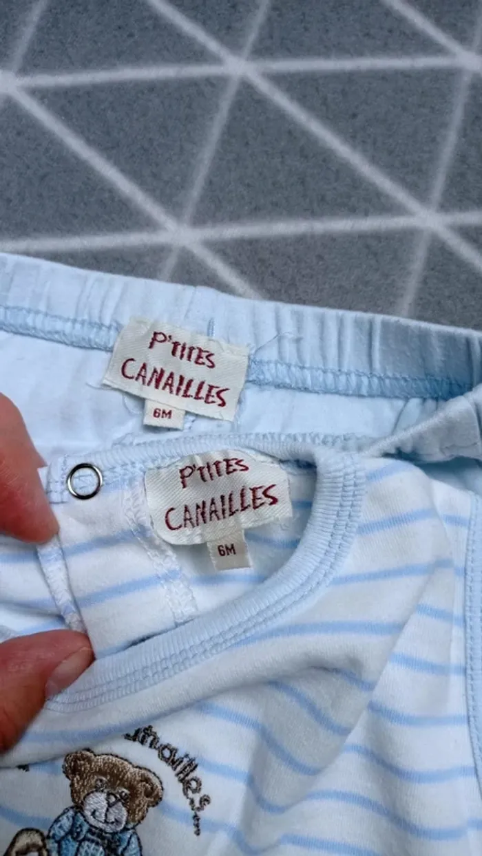 🦁 Ensemble Petite Canailles, 6 mois - photo numéro 3