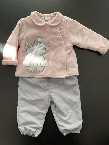 Ensemble chaud, gilet et pantalon jogging doublé