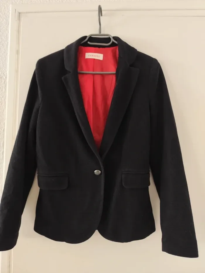 Blazer noir et rouge - photo numéro 2