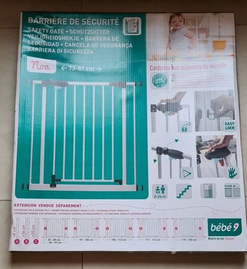 NEUF Barriere de sécurité enfants Bebe9