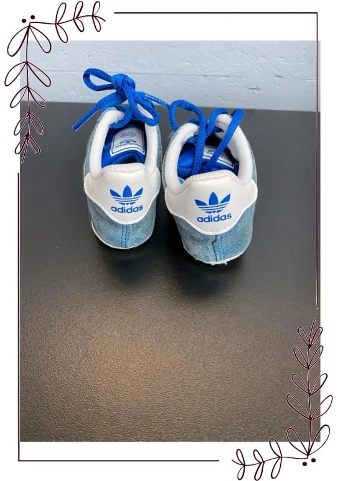 Petite baskets Gazelle Adidas bleu 19 bébé - photo numéro 4