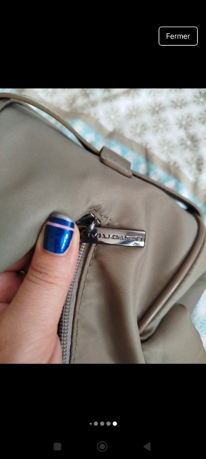 Sac Thierry Mugler couleur taupe. - photo numéro 8