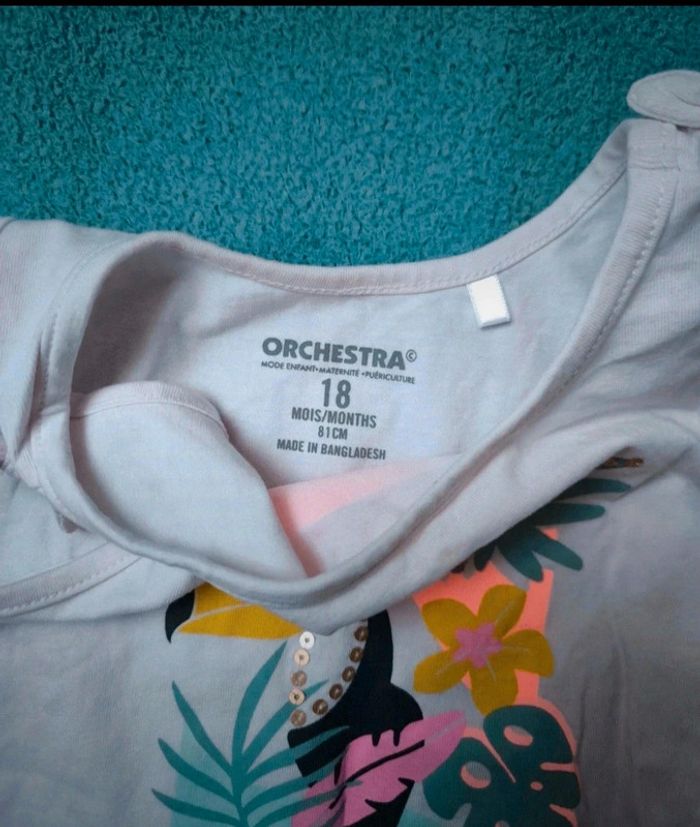 Débardeur fille orchestra 18 mois - photo numéro 2