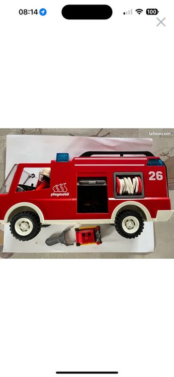 Playmobil de pompiers avec accessoires