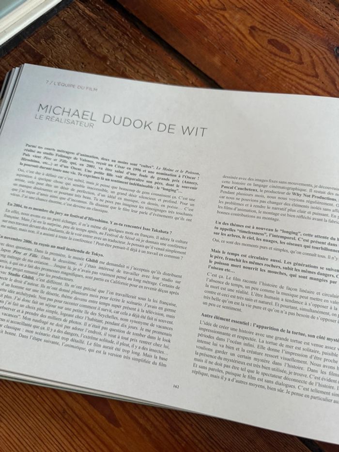 Livre rare Artbook album La Tortue Rouge dessin collector Michael Dudok de Wit - photo numéro 11