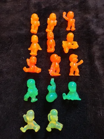Lot de 14 babies transparent et paillettes