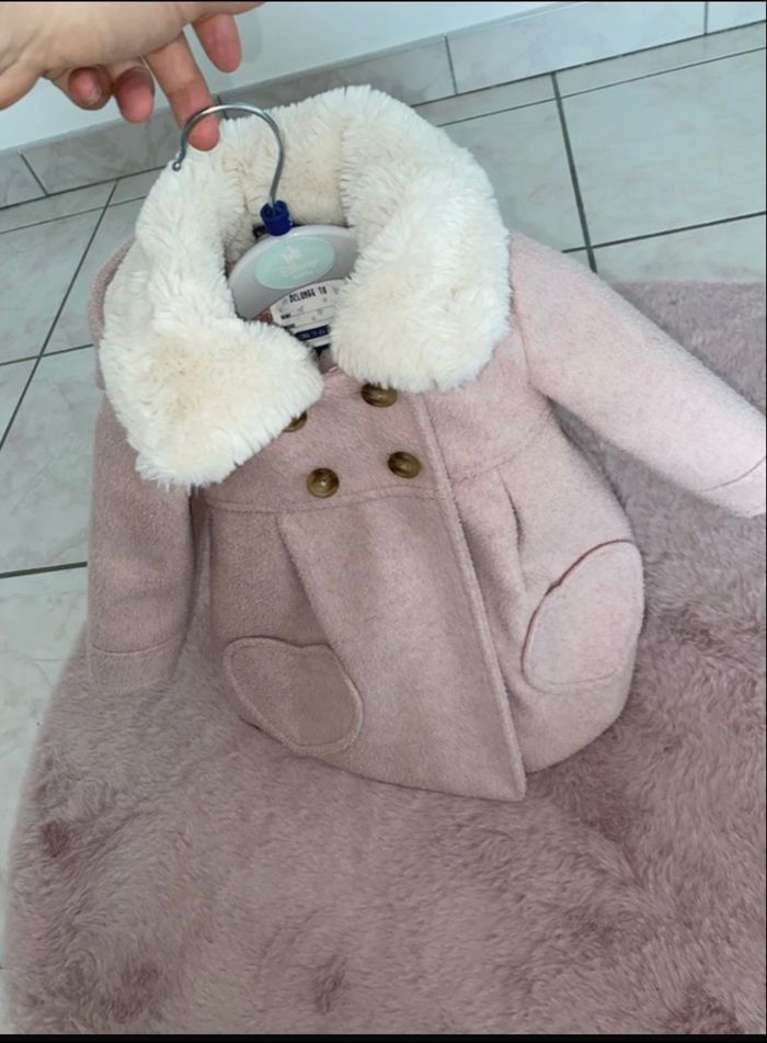 Magnifique Manteau fille avec fourrure