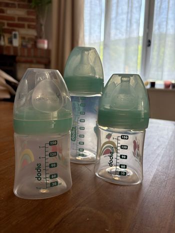 Lot 3 biberons Dodie (2x150 ml + 1x270 ml) – état neuf 🍼