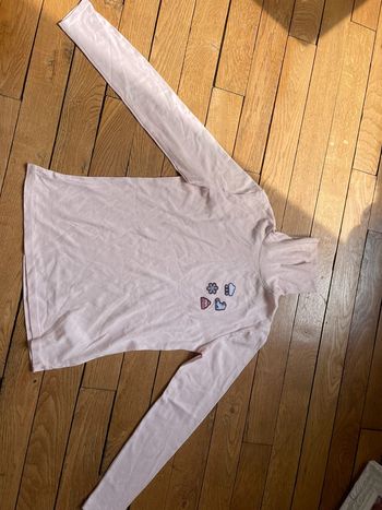 Sous pull rose fille