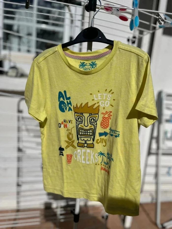 T shirt jaune creeks jaune