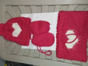 Bonnet gant écharpe fille