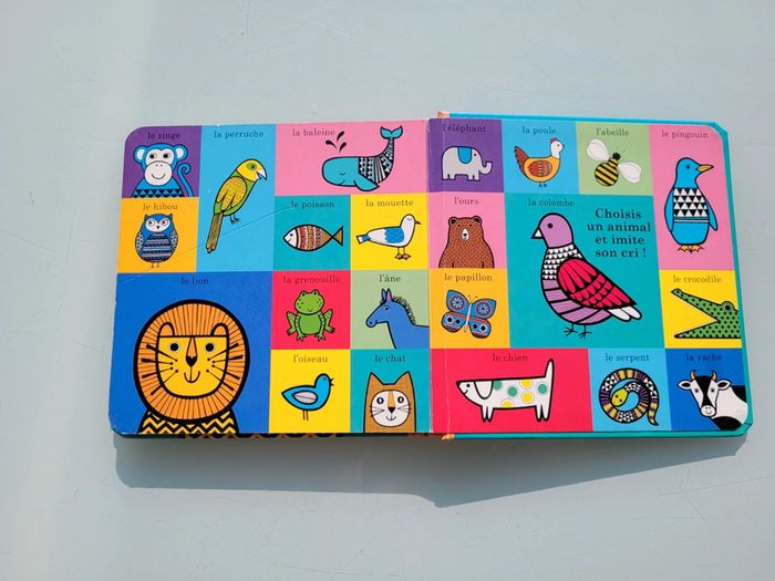 Beau livre tout carton, coloré 🐊 Les Animaux 🦁 Kimane - photo numéro 9