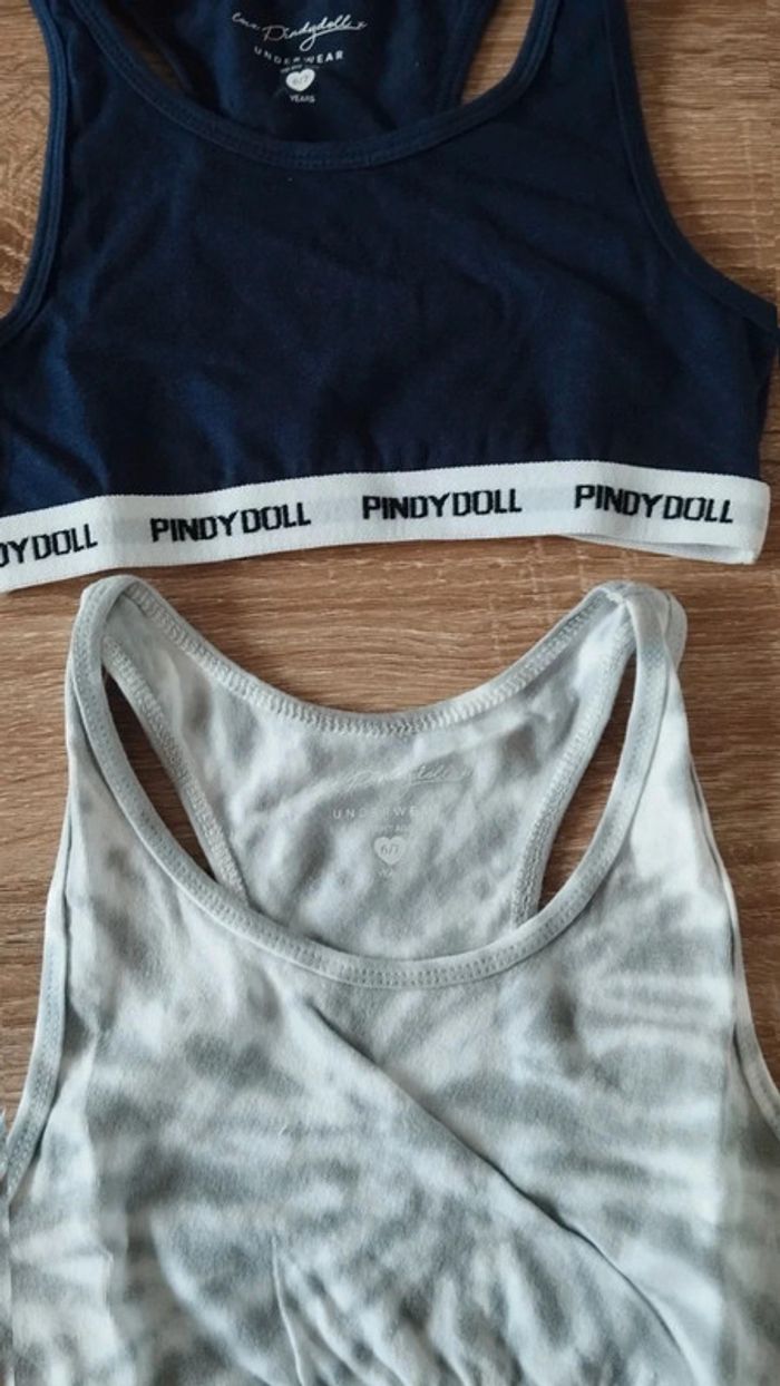 Lot de deux brassières fille pyndy doll taille 6/7 ans - photo numéro 6