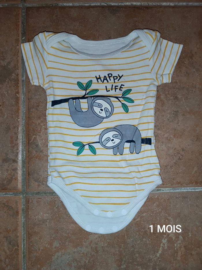 Body garçon 1 MOIS