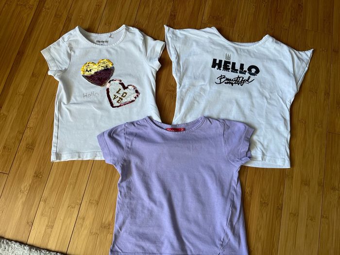 Lot 3 tee-shirts fille 5 ans