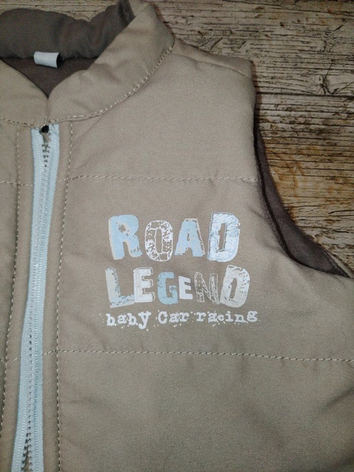 Joli manteau veste doudoune sans manches 12 mois - photo numéro 3