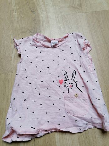 Tee shirt h&m 6-9mois 74cm
